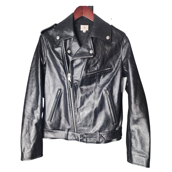 🔴NEW! AG REESE MOTO LEATHER JACKET SZ SMALL - Picture 9 of 16